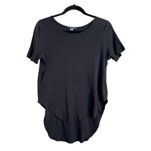 THEYSKENS' THEORY High Front Long Back Hem Black Tee size Medium